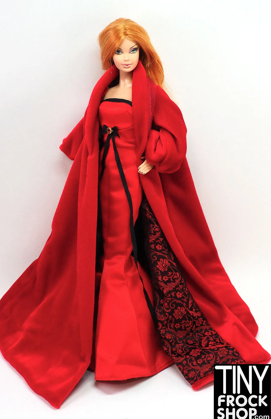 12" Fashion Doll Winter Concert Dress and Coat Set