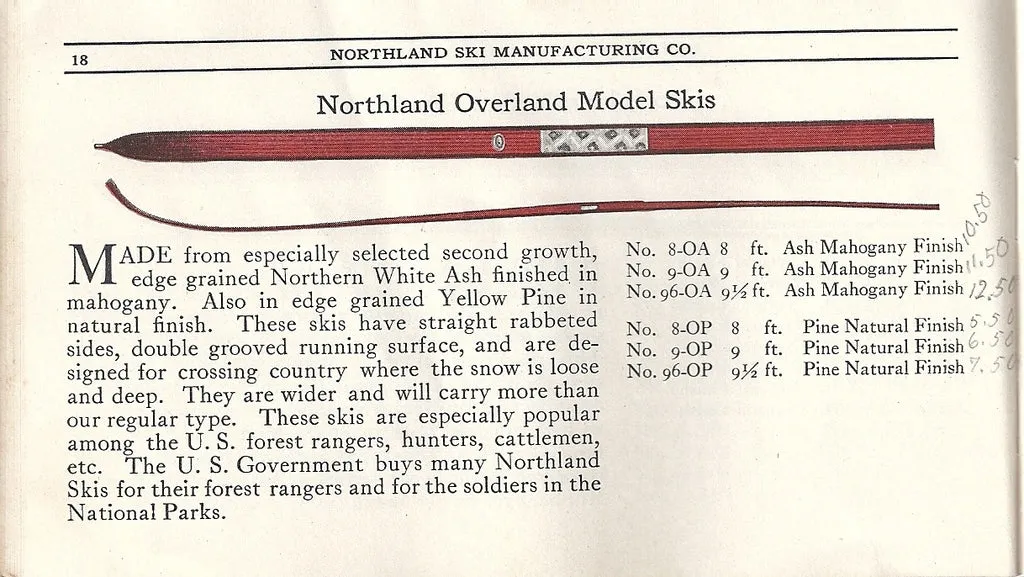 1923 Northland Ski Manufacturing Company Brochure