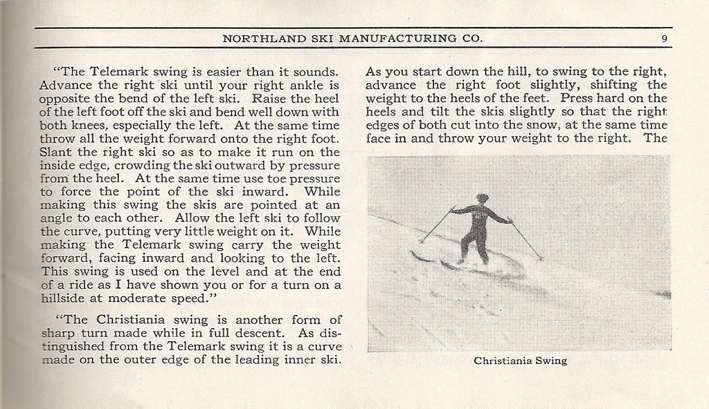 1923 Northland Ski Manufacturing Company Brochure