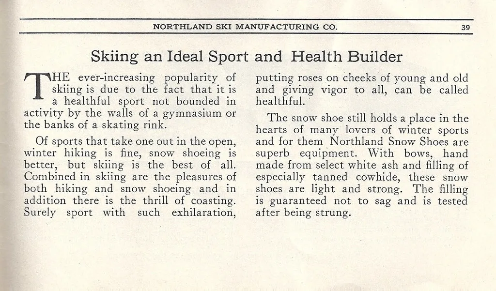 1923 Northland Ski Manufacturing Company Brochure