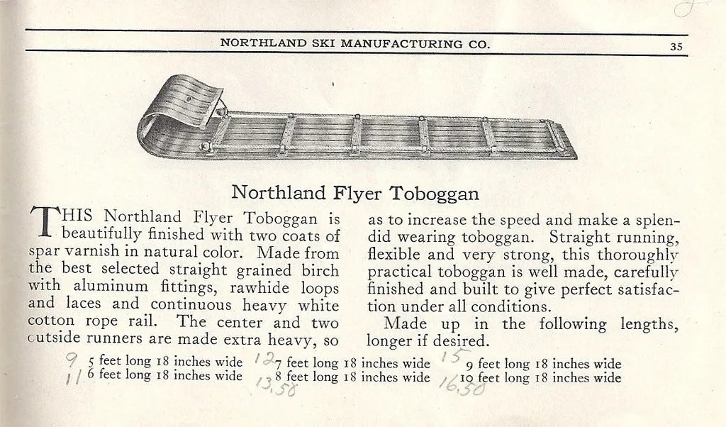 1923 Northland Ski Manufacturing Company Brochure