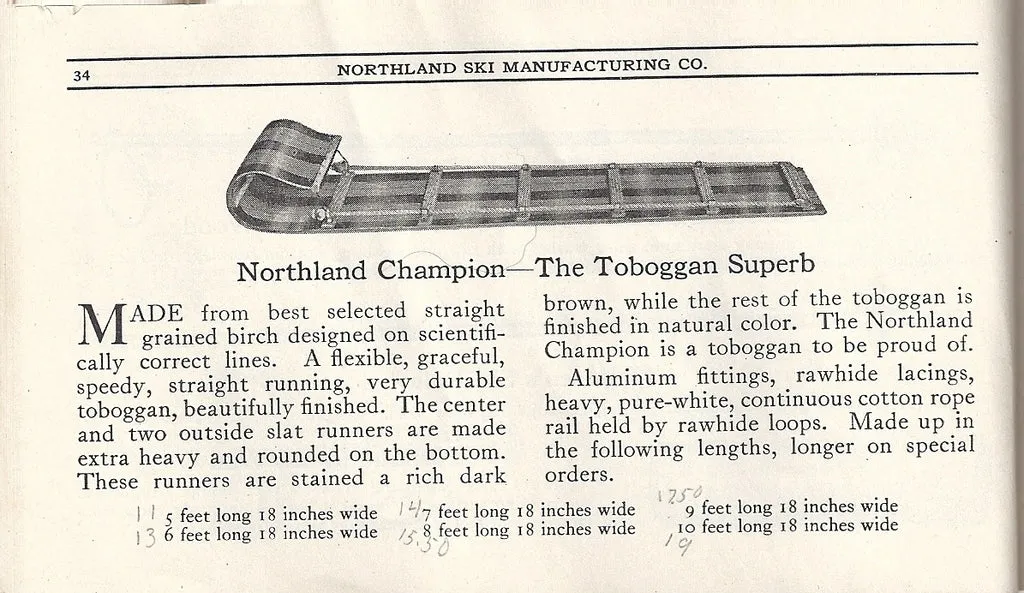 1923 Northland Ski Manufacturing Company Brochure