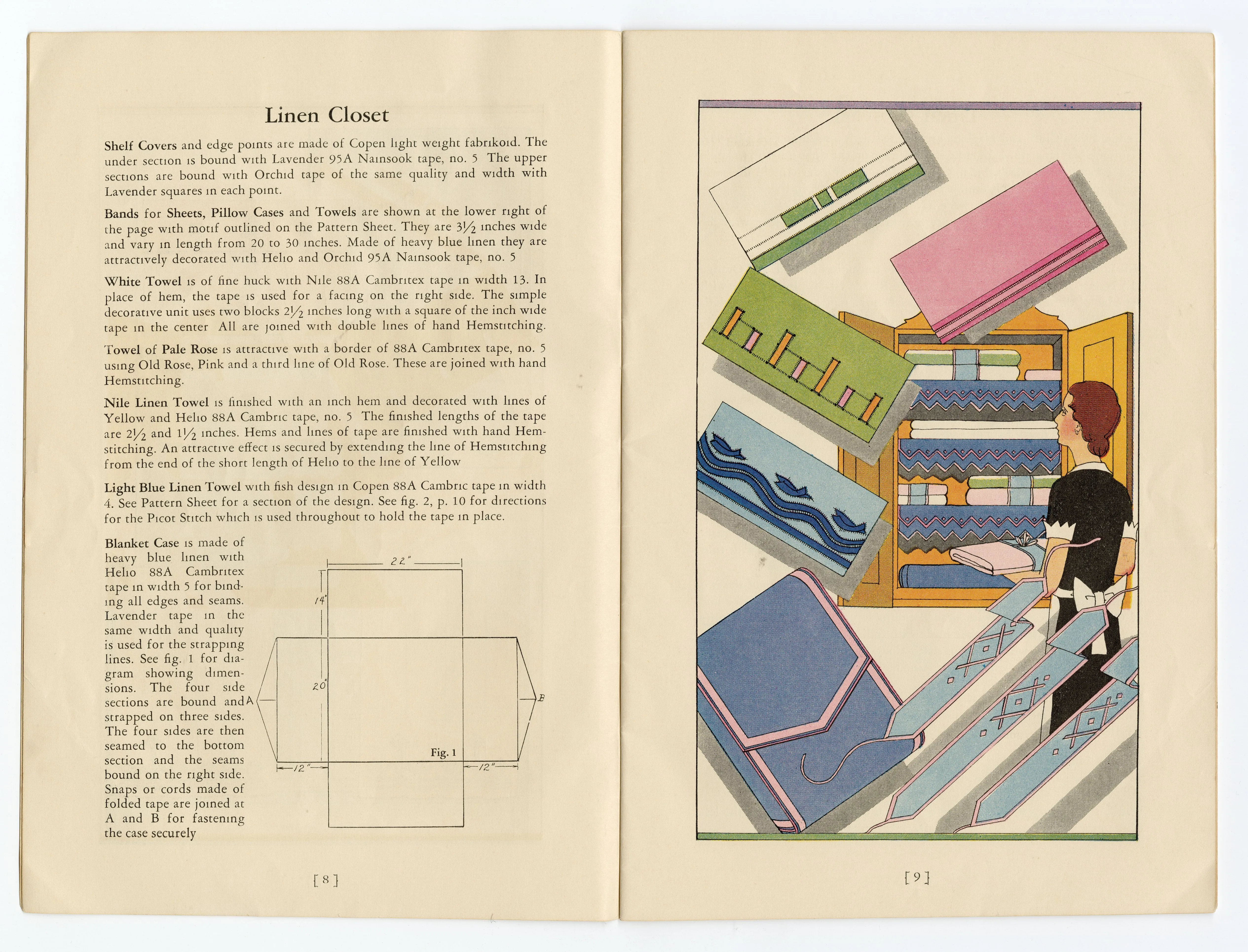 1930 Vintage Art Deco WRIGHT'S BIAS FOLD TAPE & TRIMMINGS Sewing, Vintage Fashion Book