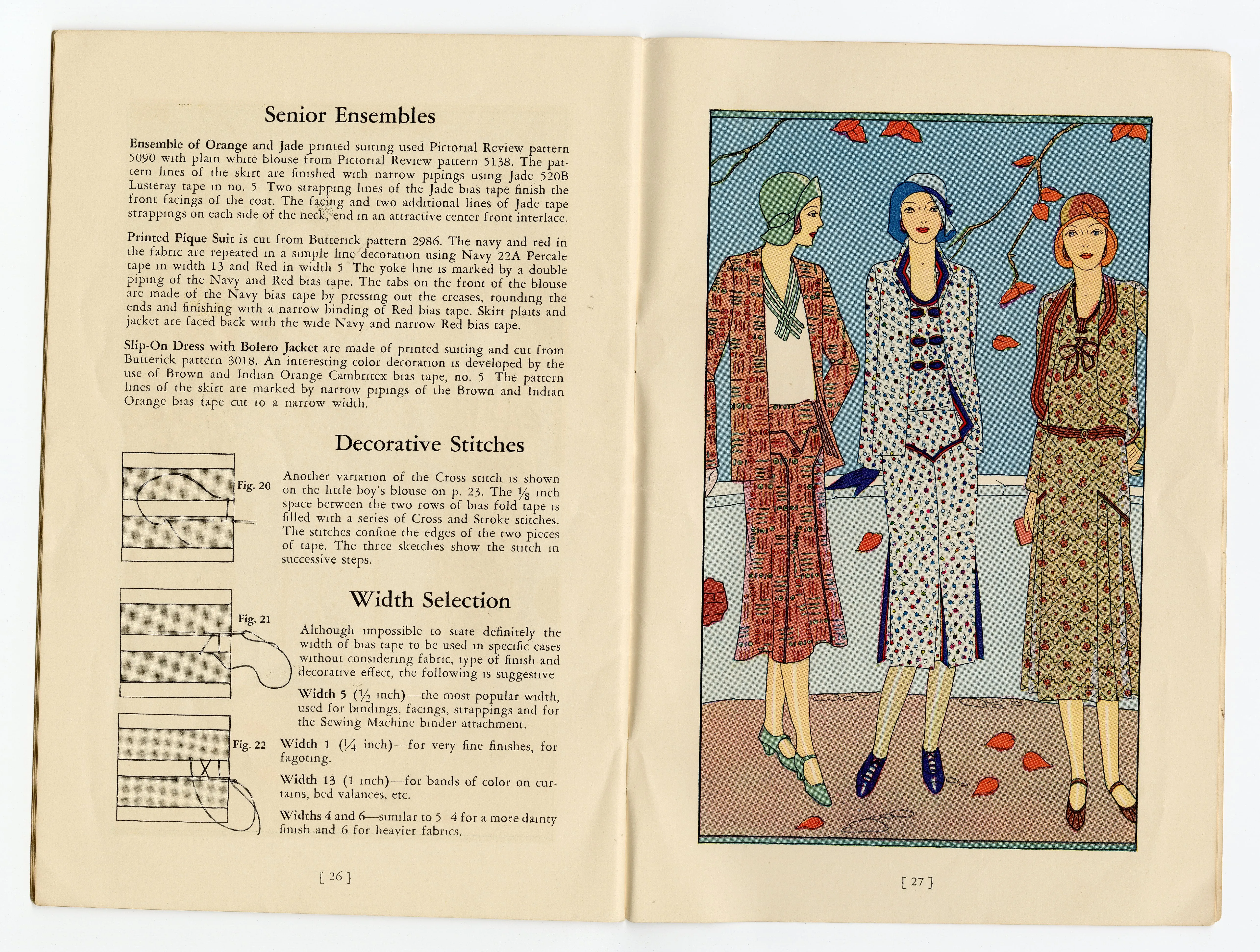 1930 Vintage Art Deco WRIGHT'S BIAS FOLD TAPE & TRIMMINGS Sewing, Vintage Fashion Book