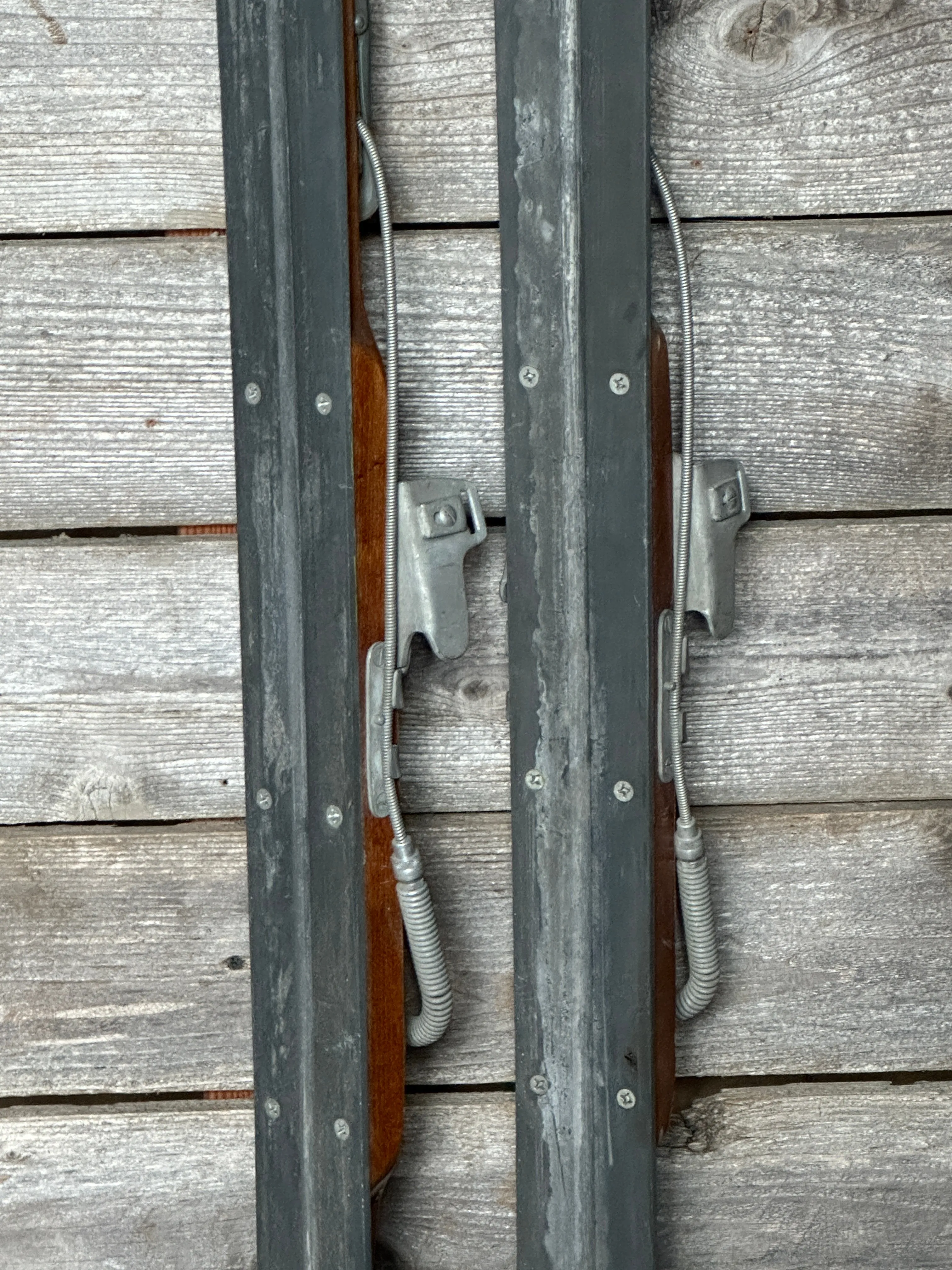 1940s Metal "Air Ski" Downhill Skis