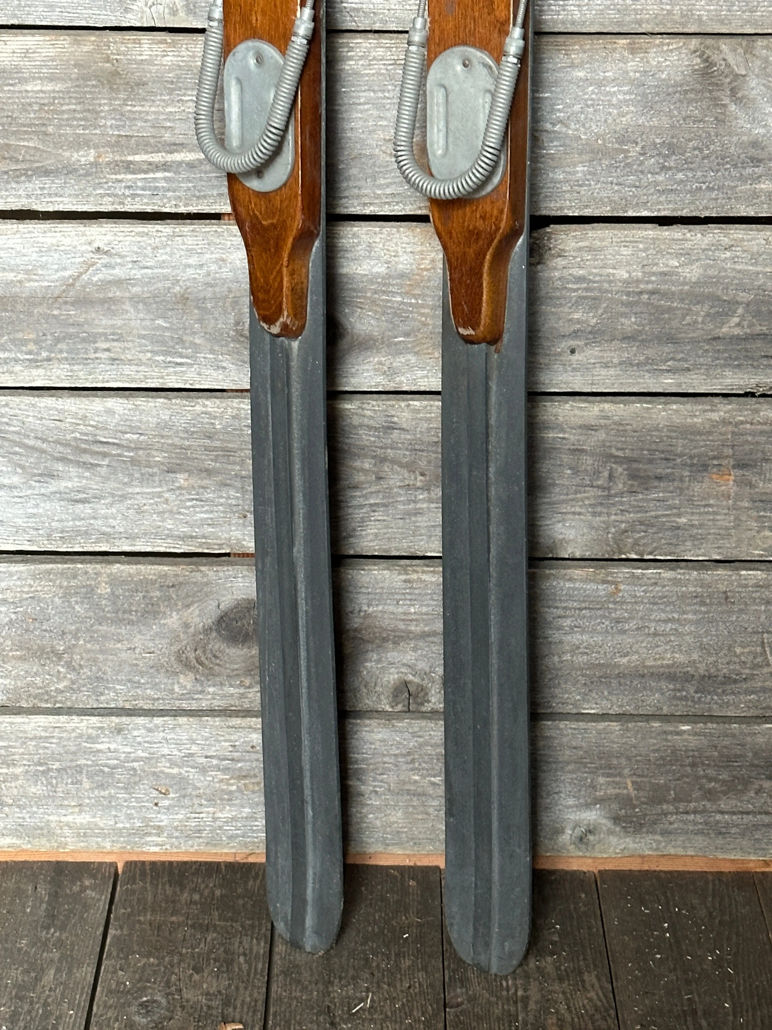 1940s Metal "Air Ski" Downhill Skis