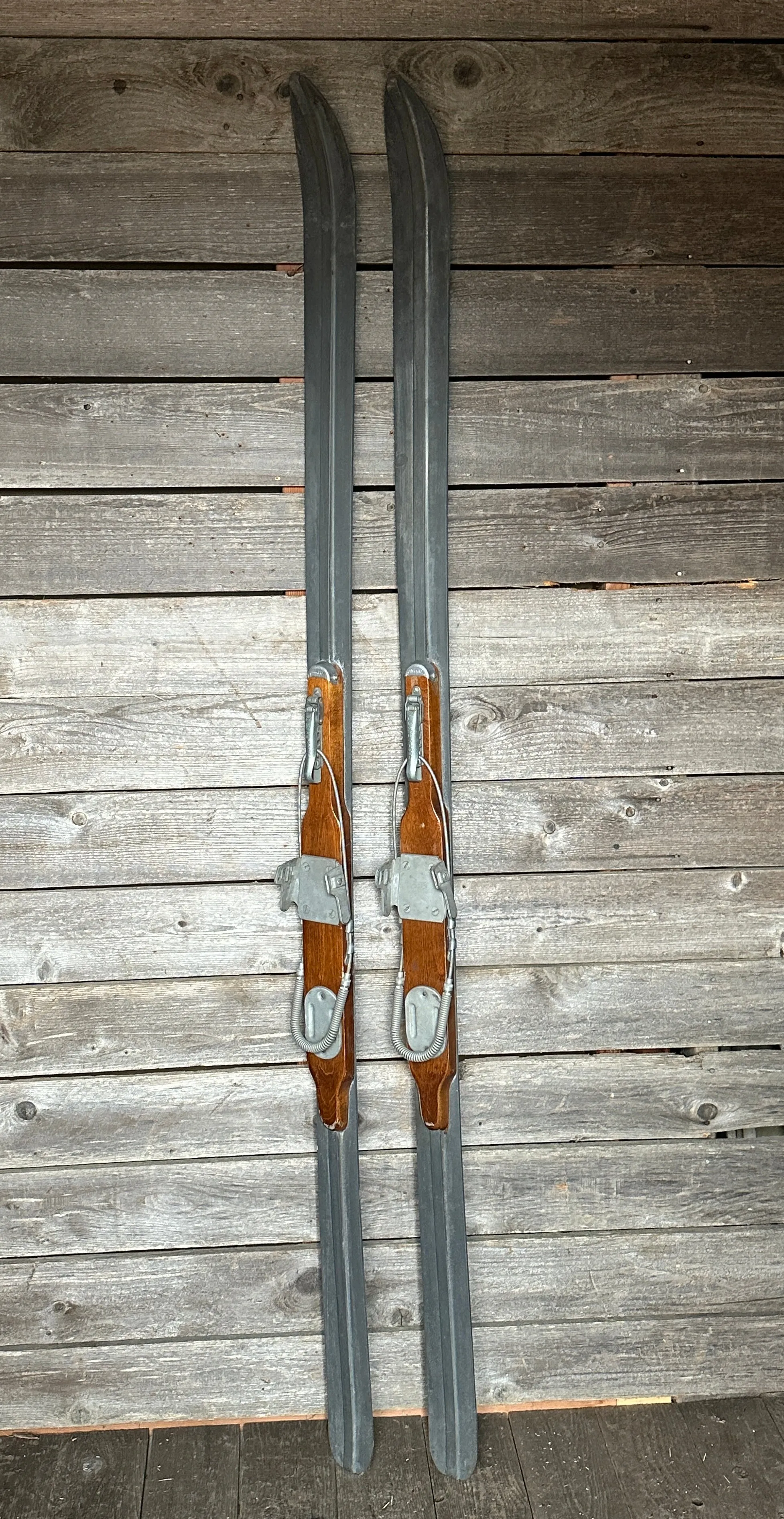 1940s Metal "Air Ski" Downhill Skis