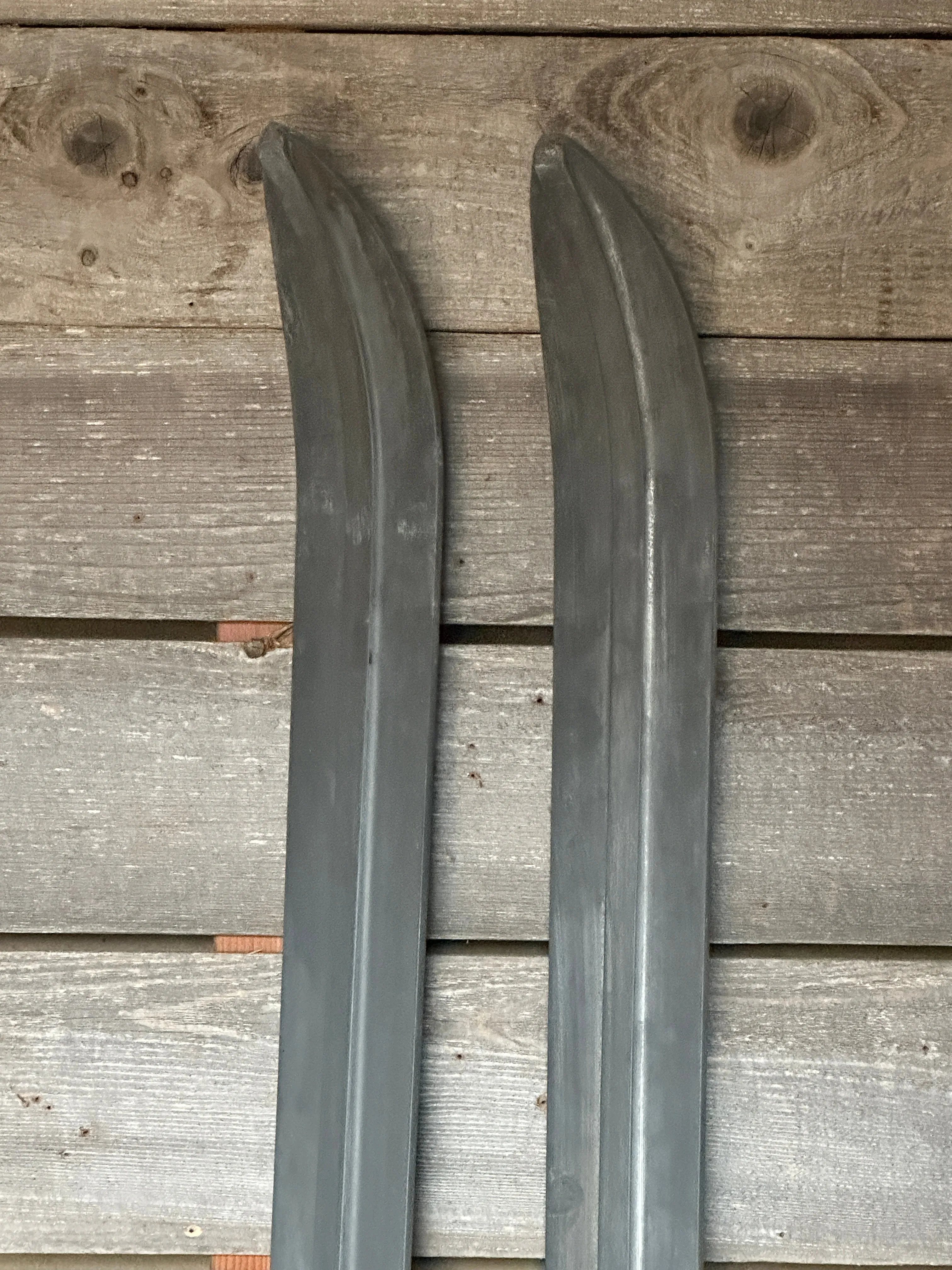 1940s Metal "Air Ski" Downhill Skis