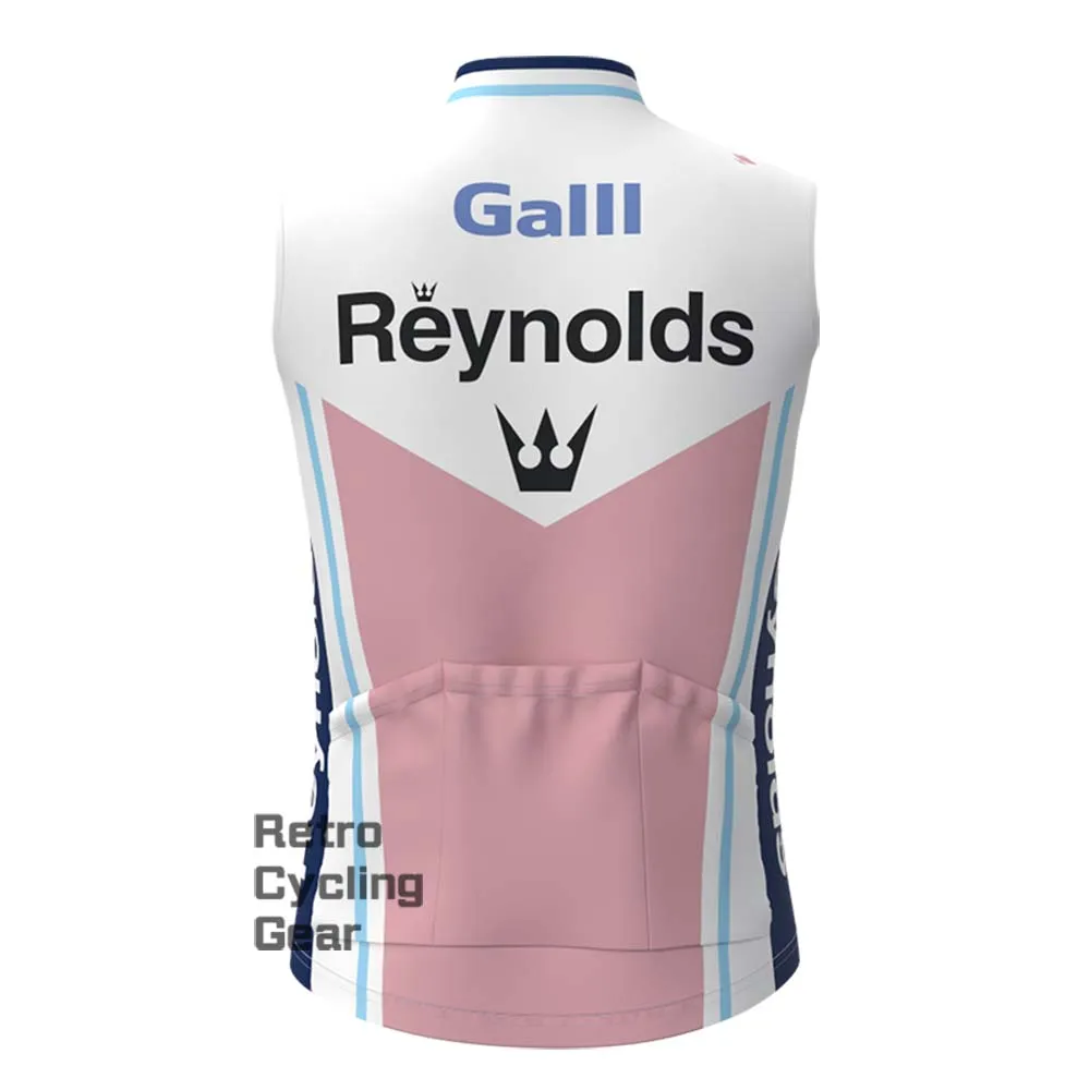 1990s Pink Reynolds Fleece Retro Cycling Vest