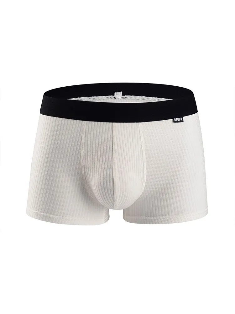 2 Pack Men's U Convex Breathable Soft Modal Trunks