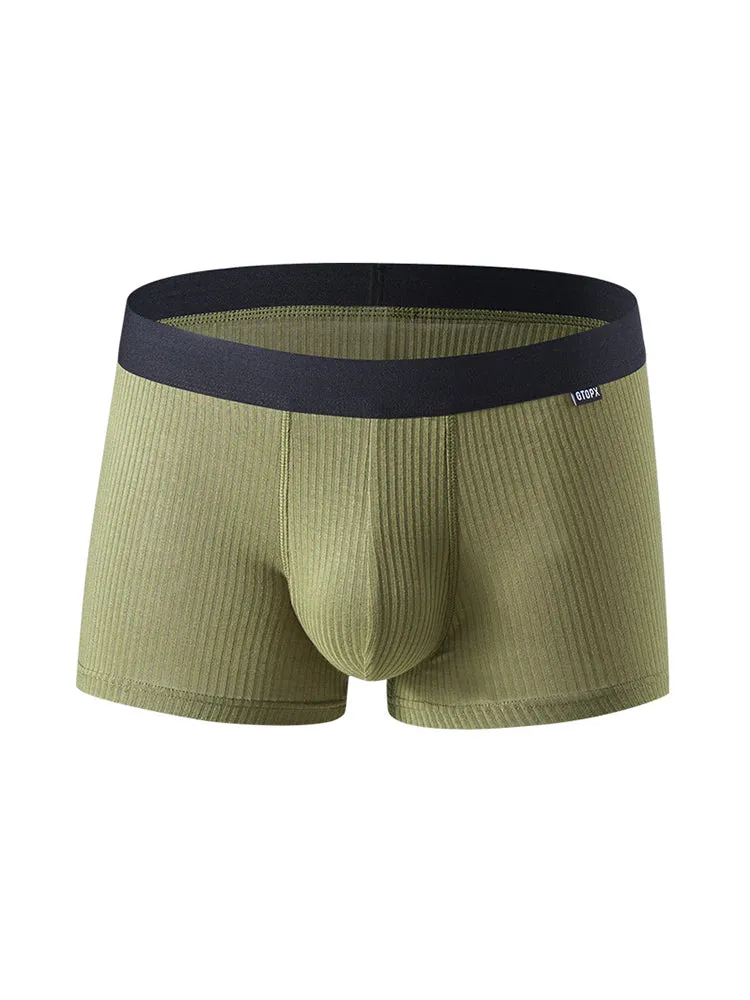 2 Pack Men's U Convex Breathable Soft Modal Trunks