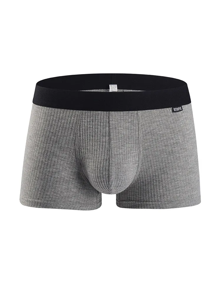 2 Pack Men's U Convex Breathable Soft Modal Trunks