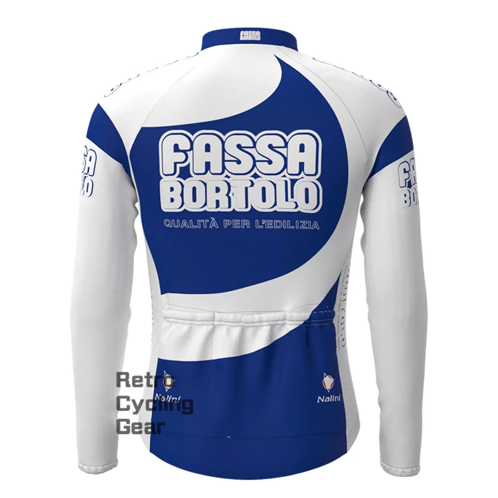 2004 Fassa Bortolo Fleece Retro Long Sleeves Jerseys