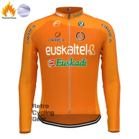 2009 euskadi Fleece Retro Long Sleeves Jerseys