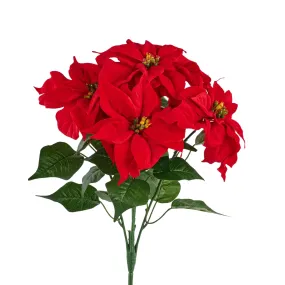 21" Poinsettia Bush, Water Resistant