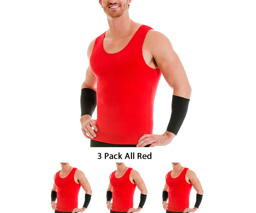 3-Pack Insta Slim Activewear Compression Muscle Tank Shirt MA0003BT