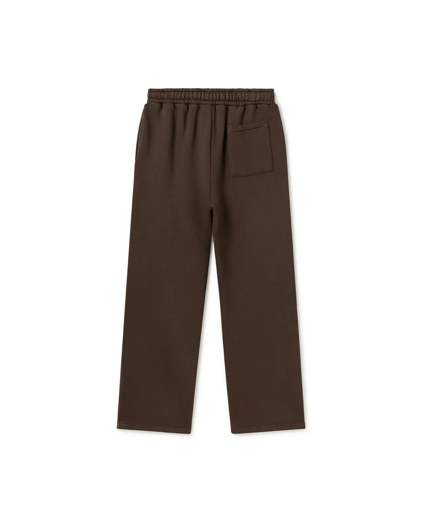 600 GSM 'Dark Chocolate' Straight-leg Pants