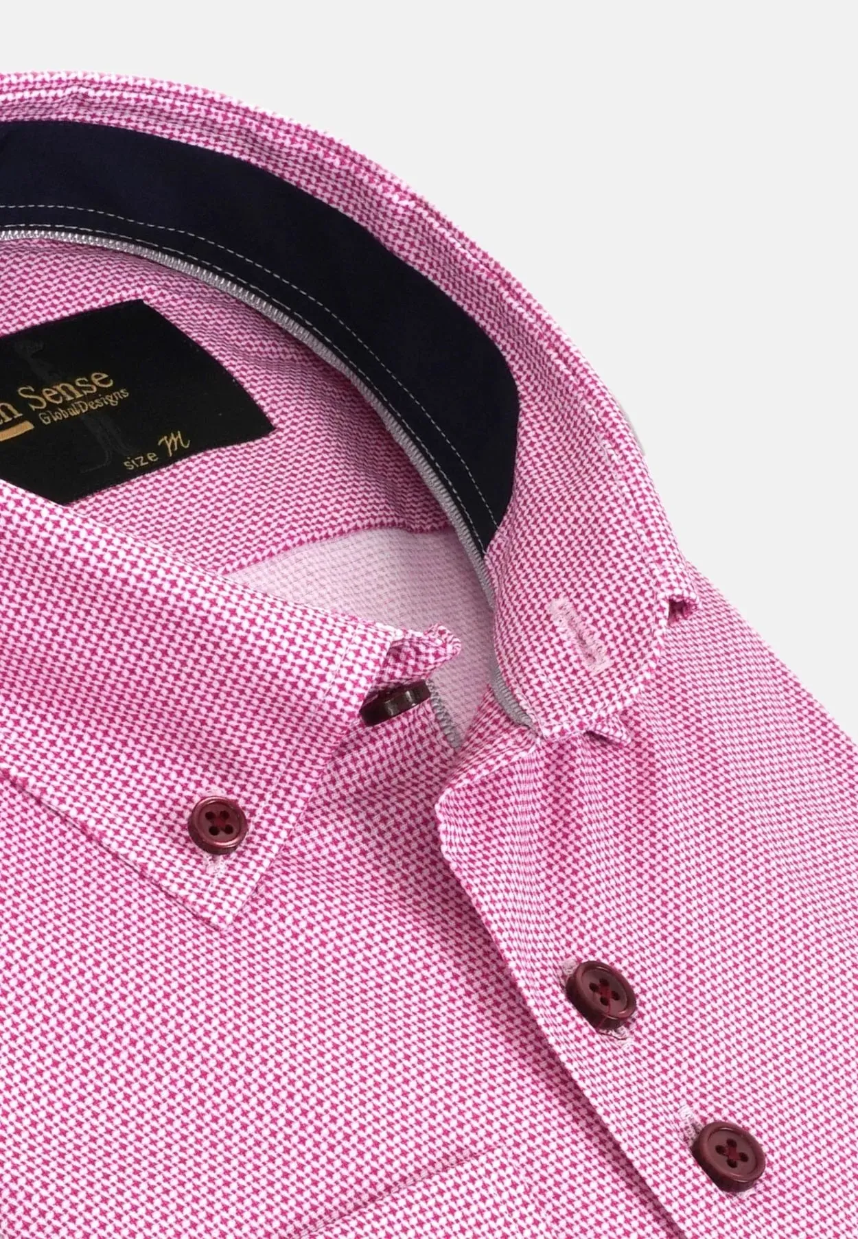 6th Sense BD Long Sleeve Shirt Print #28 - Pink