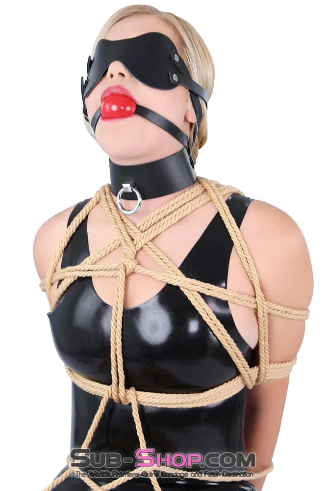 7200A      Black Tie-Up Affair Deluxe Bondage Collar