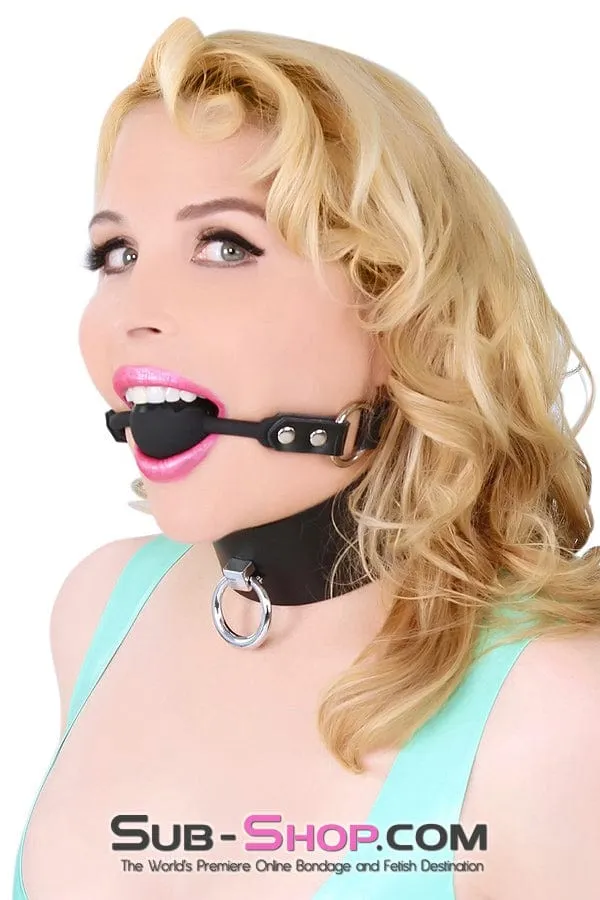 7200A      Black Tie-Up Affair Deluxe Bondage Collar