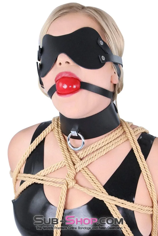 7200A      Black Tie-Up Affair Deluxe Bondage Collar