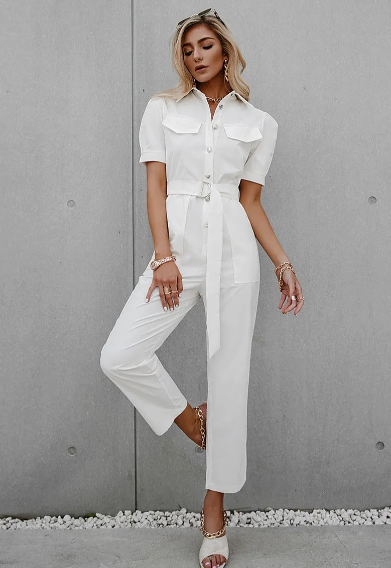 Aaliyah Summer Puff Sleeve Jumpsuit