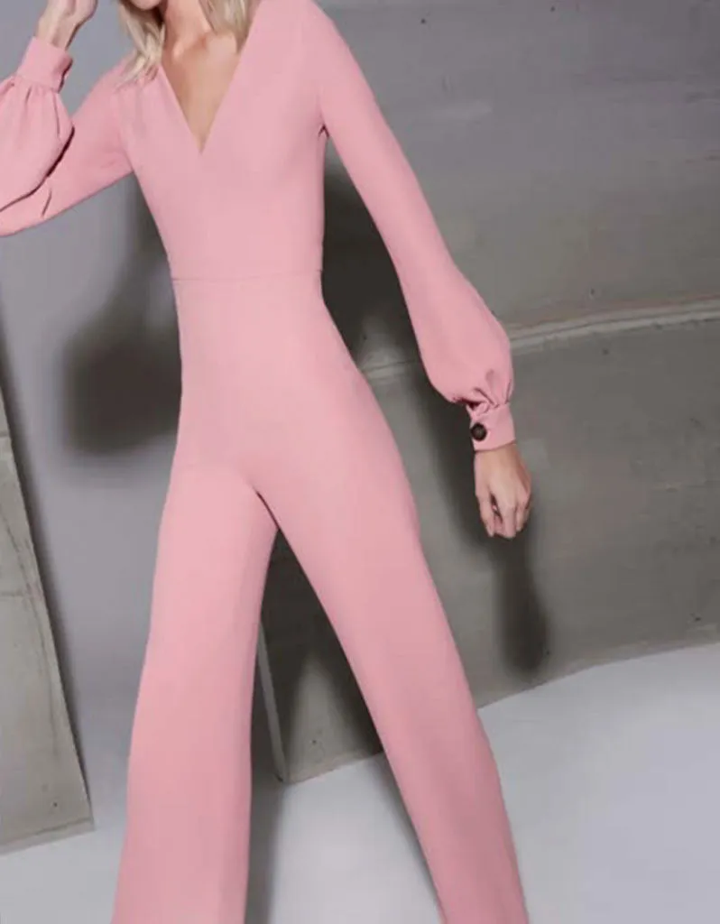 Alexis Isadore Jumpsuit in Ash Pink