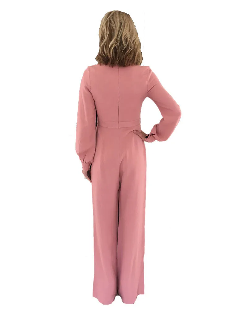 Alexis Isadore Jumpsuit in Ash Pink