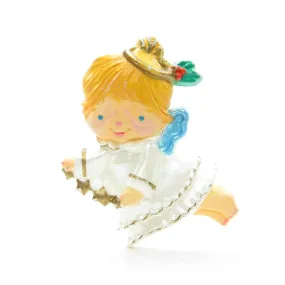 Angel Pin Vintage 1986 Hallmark Christmas Girl