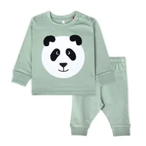 ARIEL Cotton Fleece Clothing Sets for Boys & girls - Unisex Winter Clothing sets Full Sleeve T-shirt & Pant