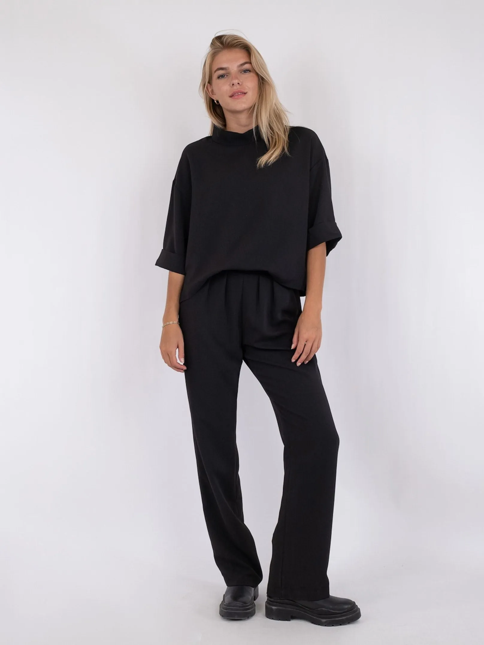 Arlo Crepe Jumpsuit - Black