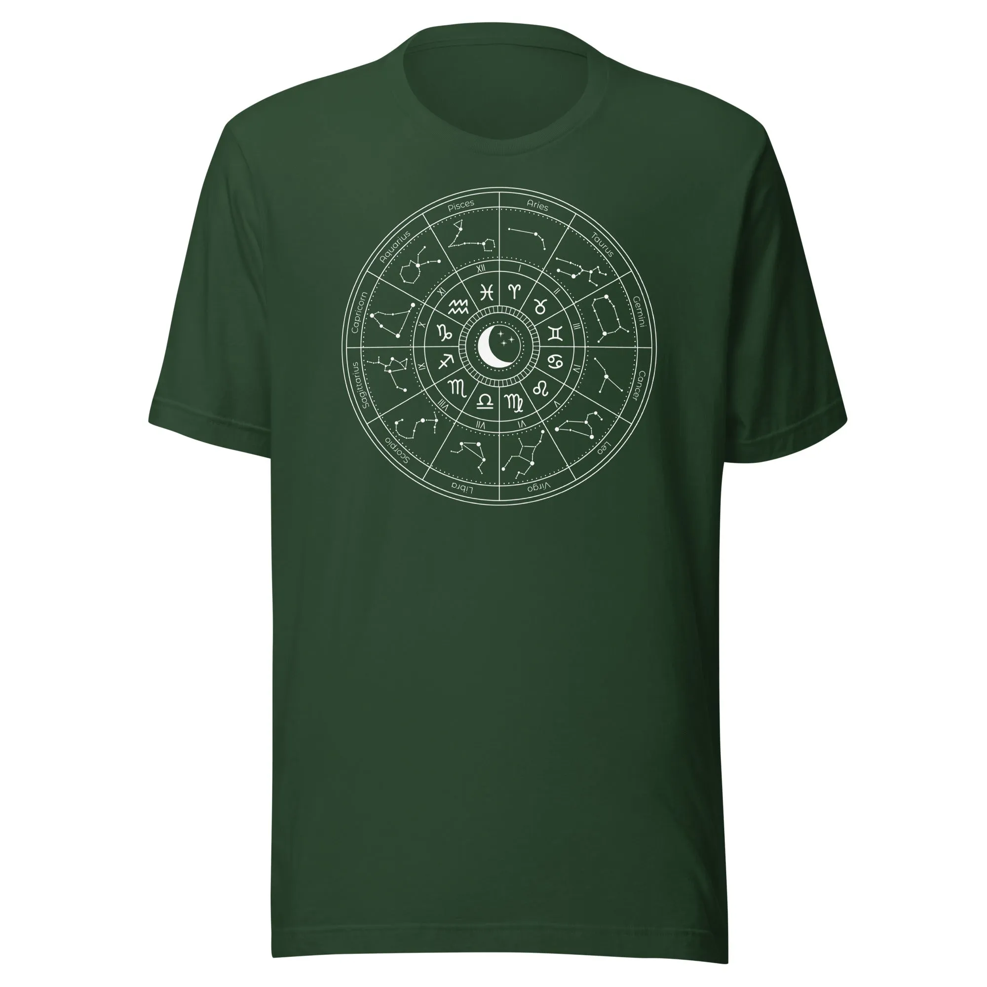 Astrology Tee, Zodiac T-Shirt, Astrology T-Shirt, Zodiac Wheel Tee, Birth Chart T-Shirt