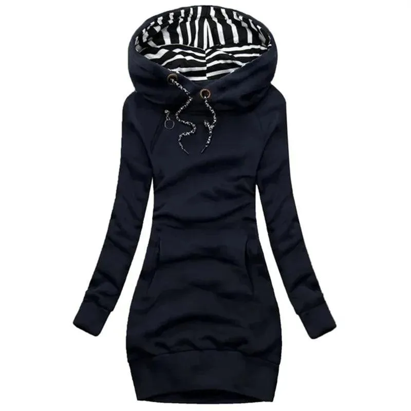 Autumn Winter Hoodie Dress: Stylish & Comfortable Sweatshirt for Women