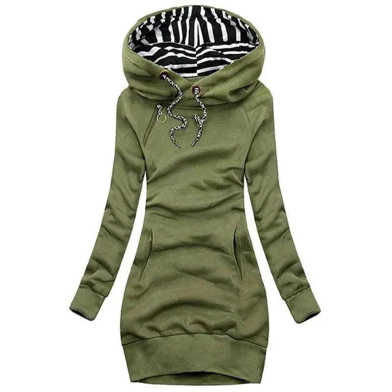 Autumn Winter Hoodie Dress: Stylish & Comfortable Sweatshirt for Women