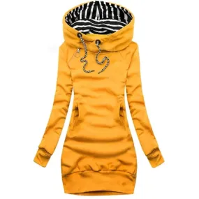 Autumn Winter Hoodie Dress: Stylish & Comfortable Sweatshirt for Women