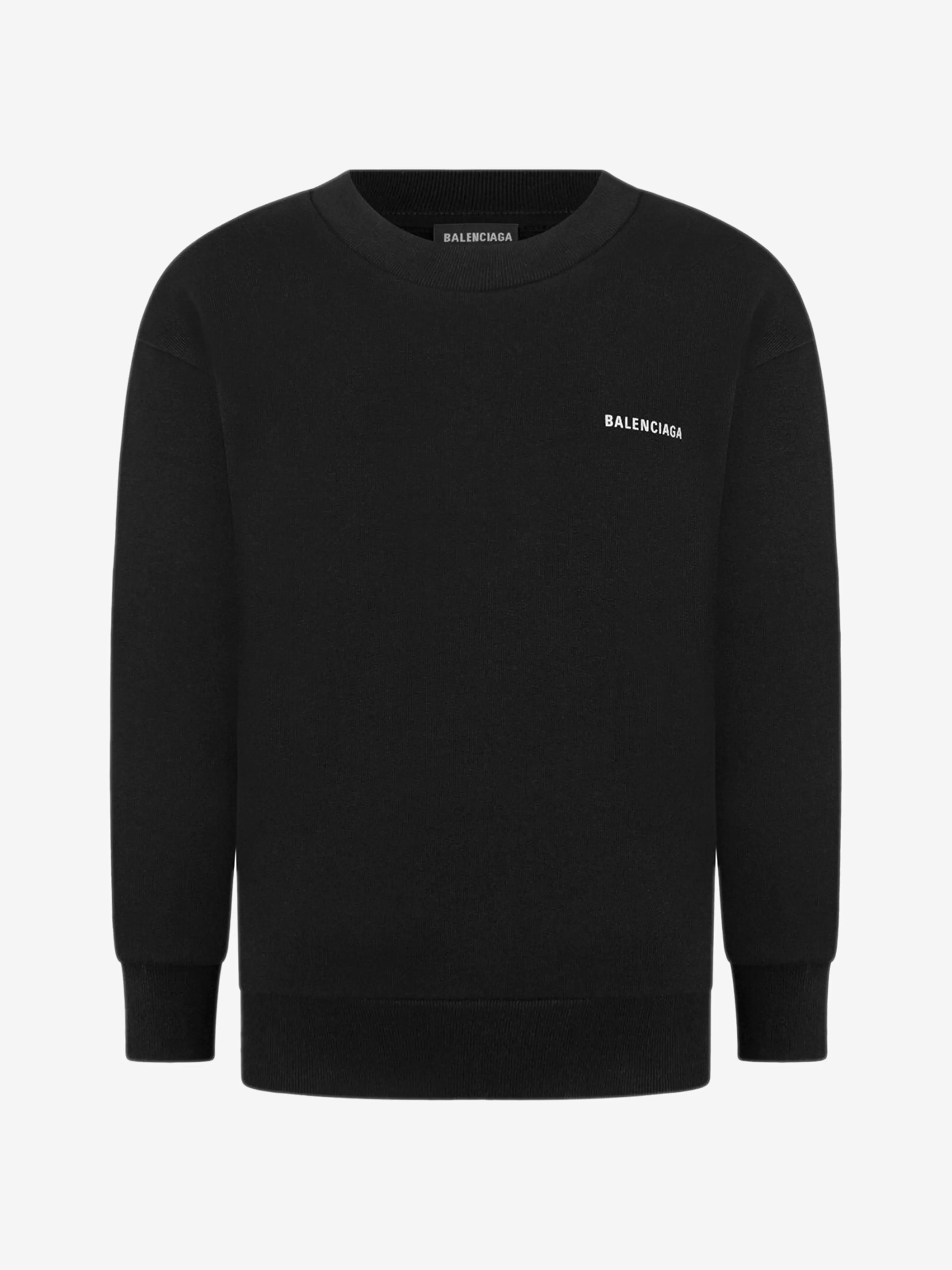 Balenciaga Kids Sweater- Cotton Logo Sweater