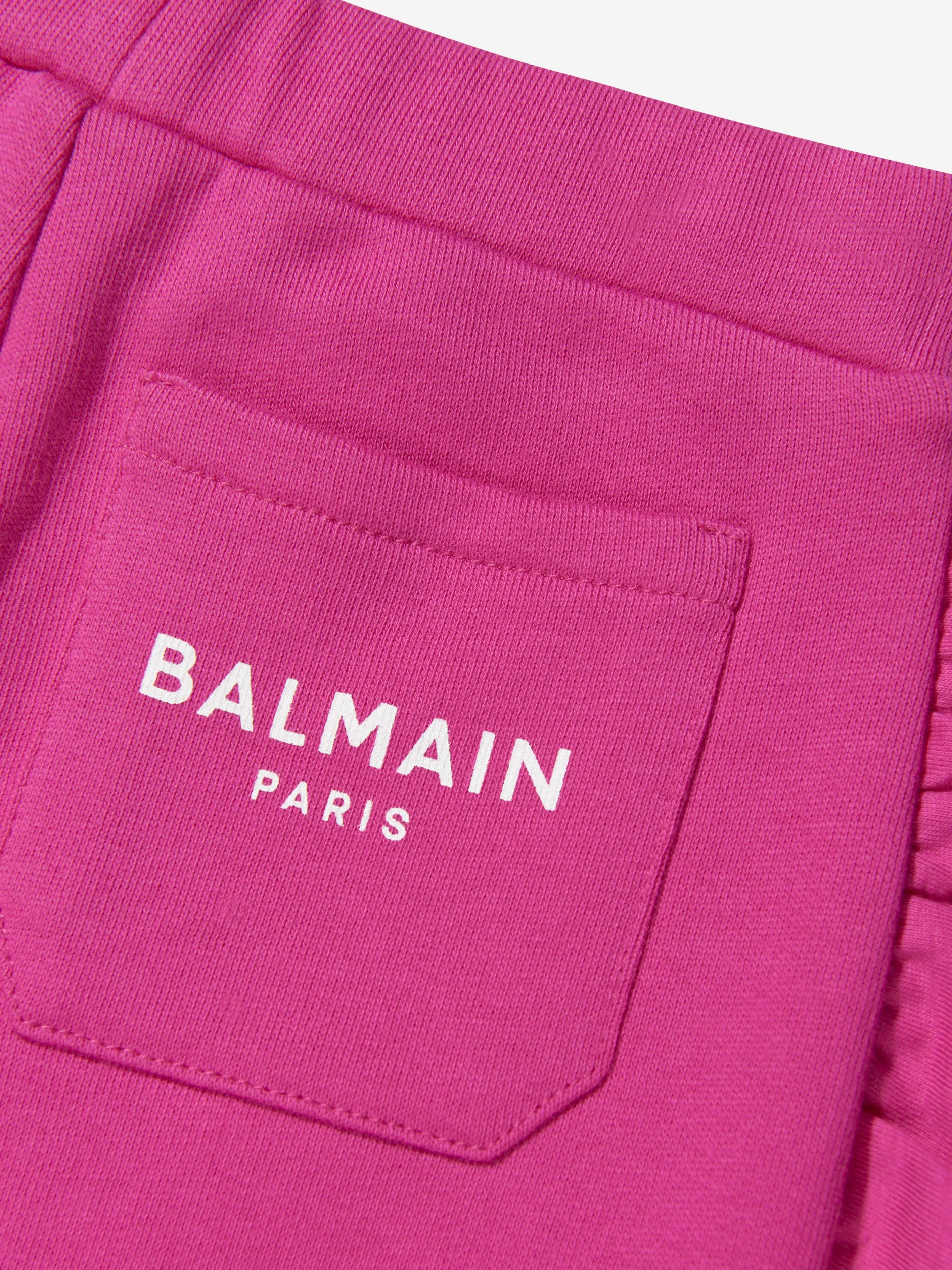 Balmain Baby Girls Ruffle Trim Sweatpants