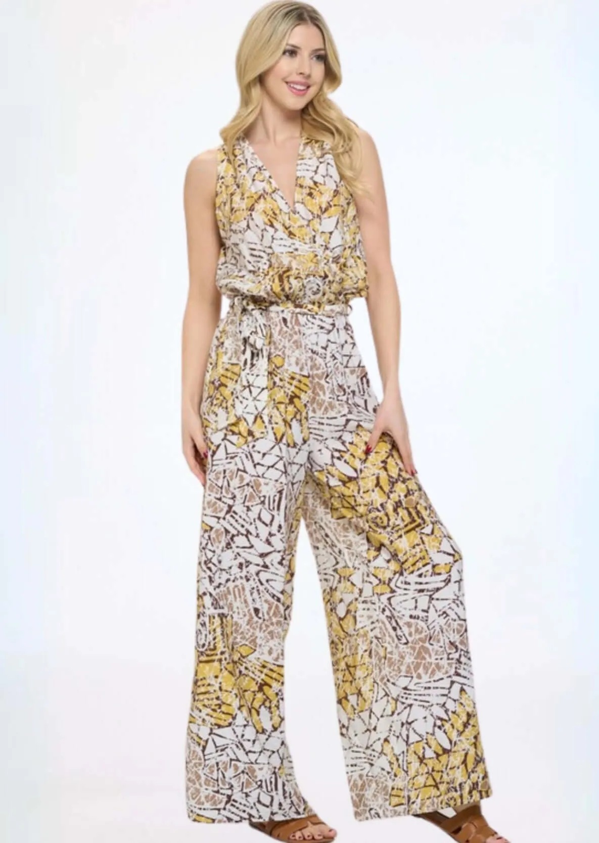 Be Unique Sleeveless Jumpsuit Made in USA