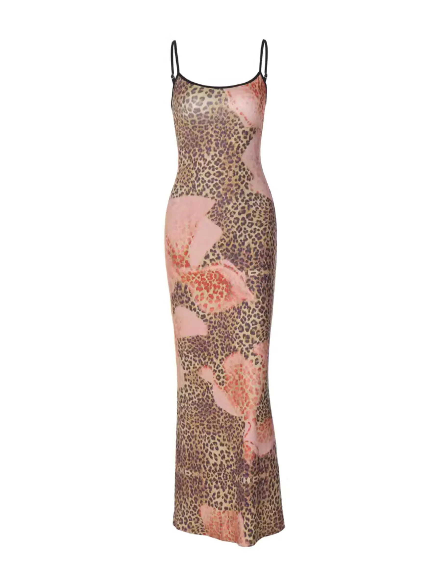 Bonnyshow Shreya Leopard Print Maxi Dress