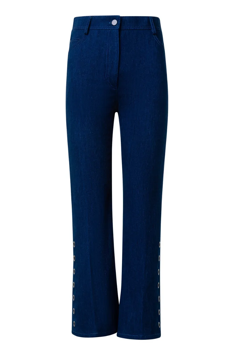 Cali Eyelet Denim Pants