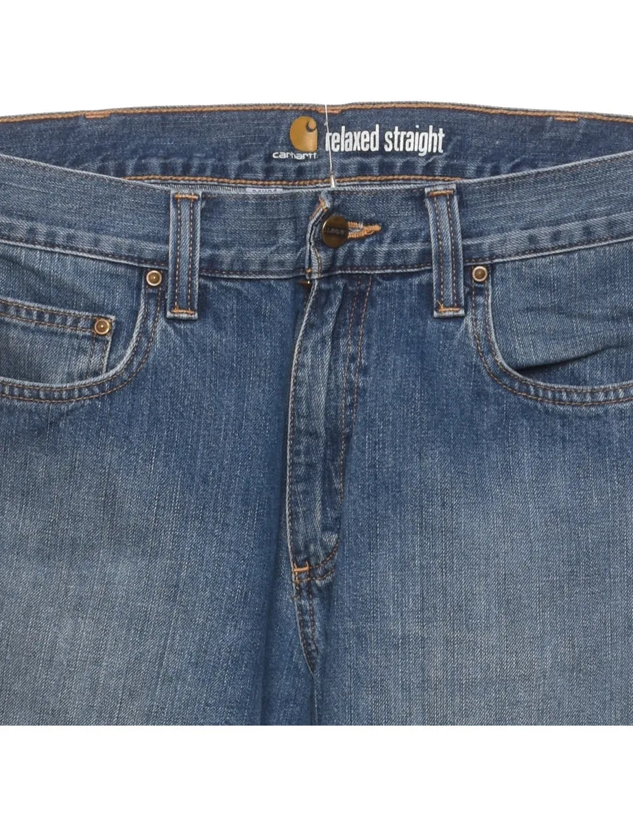 Carhartt Straight-Fit Dark Wash Jeans - W34 L34