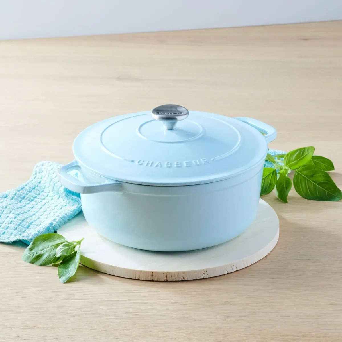 Chasseur Cast Iron French Oven Duck Egg Blue 24cm (4L)