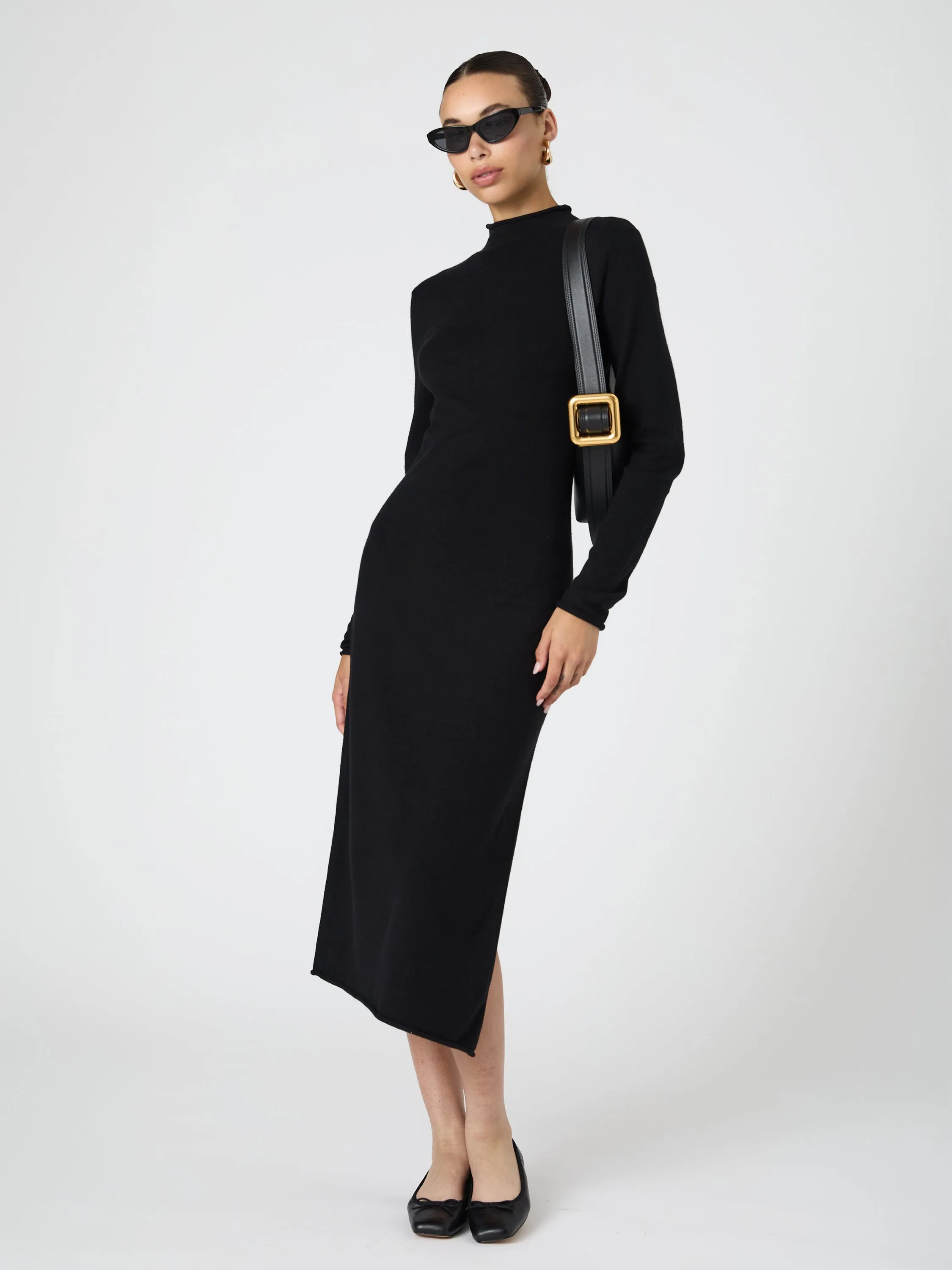 Cosysoft Side Split Midi Dress