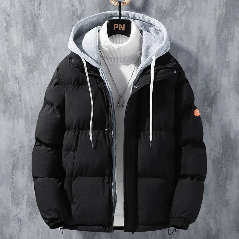 Cotton Outwear Men&#039;s Winter Clothing Winter New Trendyy Handsome Windproof Cold-resistant Warm Loose Large Size Hooded Cotton Outwear Men&#039;s Clothing