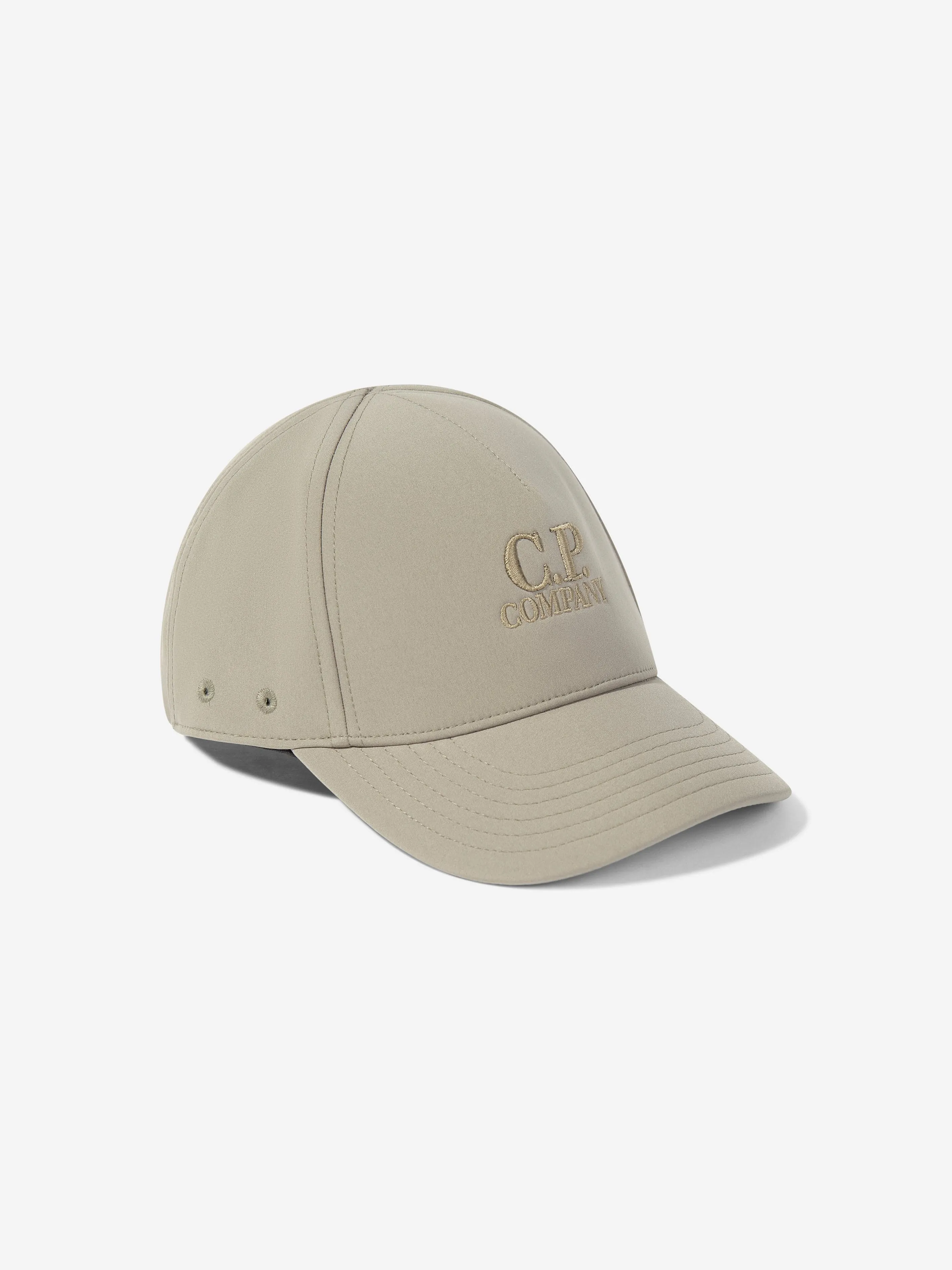 C.P. Company Boys Logo Cap in Brown