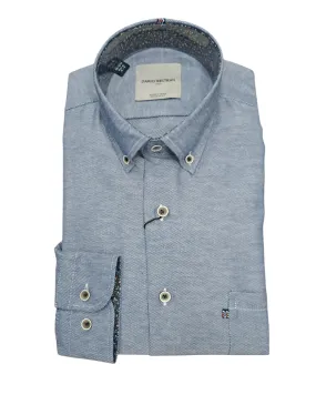 Dario Beltran Osorno Regular Fit Casual Shirt - Navy