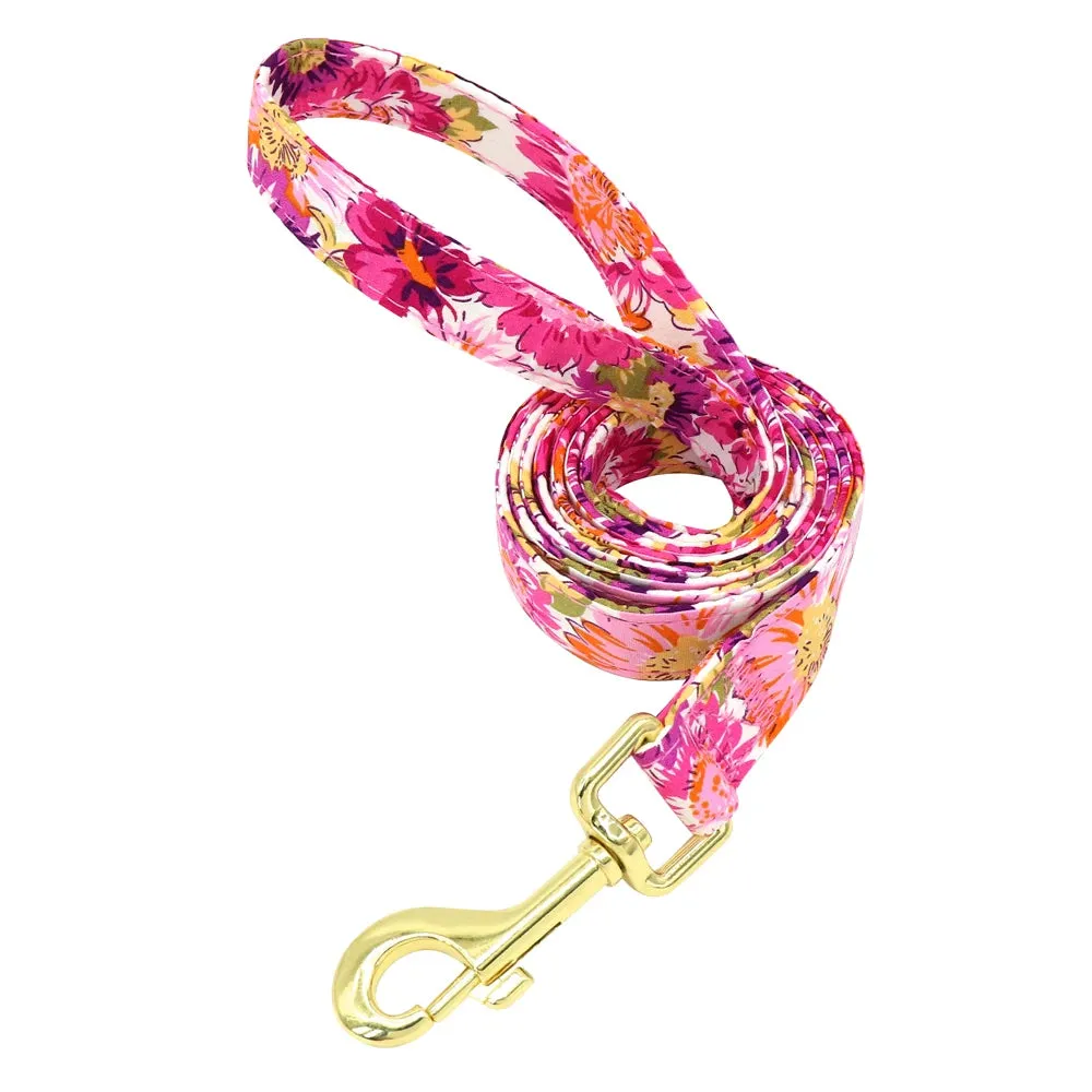 DIVA Pet - "Bella" Nylon Print Pet Collar And Leash