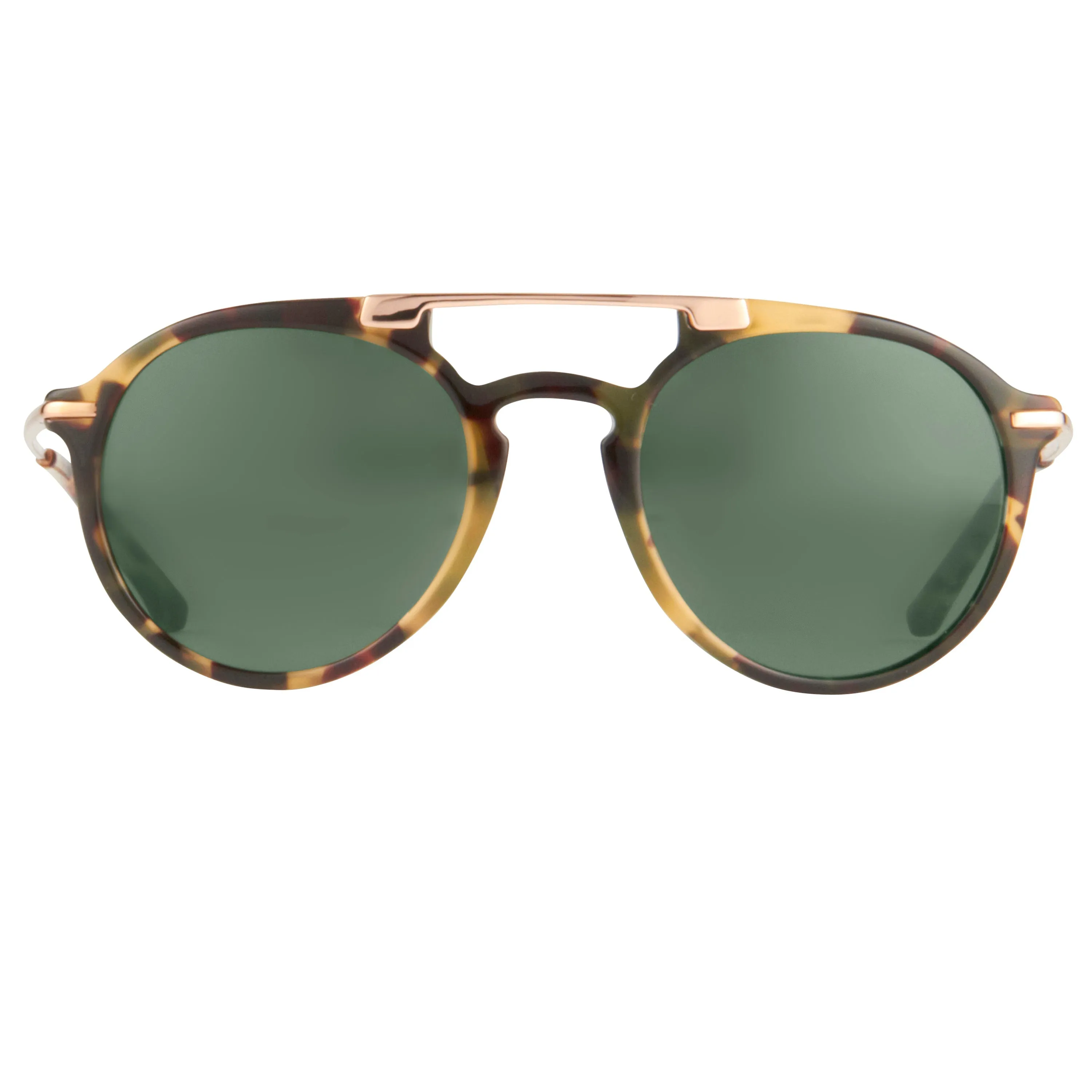 Dries Van Noten Unisex Round Green Sunglasses DVN54C4SUN