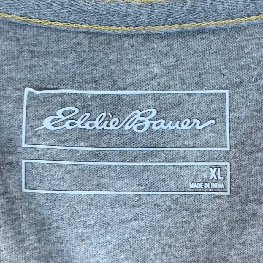 EDDIE BAUER Men's Khaki Classic-Fit Crewneck Long-Sleeve Thermal T-Shirt SZ XL