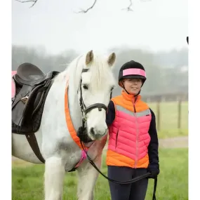 Equisafety Hi-Vis Riding Gilet Pink/Orange